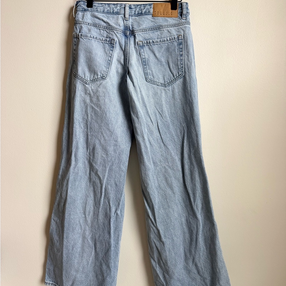 PacSun Light Blue Boyfriend Jeans with Distressed Details - Picture 2 of 4